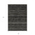 8' X 10' Taupe Charcoal And Gray Striped Washable Indoor Outdoor Area Rug
