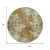 8' Terra Cotta And Beige Round Abstract Washable Indoor Outdoor Area Rug - Terra Cotta, Beige