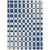 10' X 14' Navy Blue And Ivory Geometric Washable Indoor Outdoor Area Rug Transitional Style - Navy Blue, Ivory Color