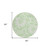 8' Round Mint Green and Ivory Round Floral Washable Non Skid Indoor Outdoor Area Rug