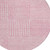8' Pink And Ivory Round Geometric Washable Indoor Outdoor Area Rug Transitional Style - Pink, Ivory Color