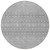 8' Silver Gray And Ivory Round Tribal Washable Indoor Outdoor Area Rug