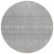 8' Silver Gray And Ivory Round Tribal Washable Indoor Outdoor Area Rug