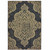 5' X 8' Black Oriental Stain Resistant Indoor Outdoor Area Rug - 606114582786