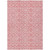 9' X 12' Pink And Blush Medallion Washable Indoor Outdoor Area Rug
