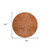 8' Copper Brown And Beige Round Abstract Washable Indoor Outdoor Area Rug