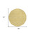 8' Gold And Ivory Round Floral Washable Indoor Outdoor Area Rug