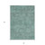 8' X 10' Teal Blue Geometric Washable Indoor Outdoor Area Rug
