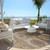 8' Rust And Beige Round Medallion Washable Indoor Outdoor Area Rug