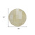 8' Beige And Ivory Round Striped Washable Indoor Outdoor Area Rug