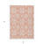 8' X 10' Salmon And Ivory Trellis Washable Indoor Outdoor Area Rug