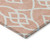 8' X 10' Salmon And Ivory Trellis Washable Indoor Outdoor Area Rug