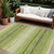 8' X 10' Lime Green Ivory And Black Abstract Washable Indoor Outdoor Area Rug