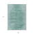 9' X 12' Aqua And Teal Blue Abstract Washable Indoor Outdoor Area Rug