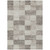 9' X 12' Beige And Gray Geometric Washable Indoor Outdoor Area Rug