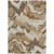 10' X 14' Brown And Beige Abstract Washable Indoor Outdoor Area Rug - Brown, Beige