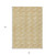 8' X 10' Gold And Beige Geometric Washable Indoor Outdoor Area Rug - Gold, Beige