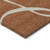 9' X 12' Copper And Ivory Abstract Washable Indoor Outdoor Area Rug