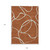 9' X 12' Copper And Ivory Abstract Washable Indoor Outdoor Area Rug