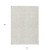 10' X 14' Ivory And Beige Floral Washable Indoor Outdoor Area Rug