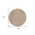 8' Orange And Beige Round Striped Washable Indoor Outdoor Area Rug