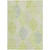 10' X 14' Artichoke Green And Ivory Floral Washable Indoor Outdoor Area Rug - Artichoke Green, Ivory