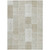 10' X 14' Taupe Beige And Tan Patchwork Washable Indoor Outdoor Area Rug