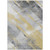 8' X 10' Gold And Gray Striped Washable Indoor Outdoor Area Rug