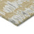 8' X 10' Gold Gray And Ivory Striped Washable Indoor Outdoor Area Rug - 608219088422