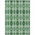 9' X 12' Emerald And Green Moroccan Washable Indoor Outdoor Area Rug