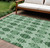 9' X 12' Emerald And Green Moroccan Washable Indoor Outdoor Area Rug
