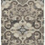 9' X 12' Chocolate And Taupe Damask Washable Indoor Outdoor Area Rug