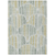 9' X 12' Sage Artichoke Green And Gold Abstract Washable Indoor Outdoor Area Rug