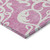 10' X 14' Blush And Ivory Damask Washable Indoor Outdoor Area Rug