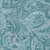 10' X 14' Turquoise And Ivory Paisley Washable Indoor Outdoor Area Rug