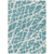 9' X 12' Teal Abstract Washable Non Skid Indoor Outdoor Area Rug