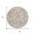 8' Beige Ivory And Gray Round Geometric Washable Indoor Outdoor Area Rug