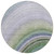 8' Teal Blue Artichoke Green And Green Round Abstract Washable Indoor Outdoor Area Rug