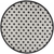 8' X 8' Black And White Round Indoor Outdoor Area Rug