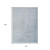 8' X 10' Sky Blue And Silver Abstract Washable Indoor Outdoor Area Rug