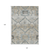 10' X 14' Beige Taupe And Tan Floral Washable Indoor Outdoor Area Rug