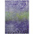 8' X 10' Purple Green And Black Abstract Washable Indoor Outdoor Area Rug
