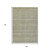 9' X 12' Linen And Beige Striped Washable Indoor Outdoor Area Rug