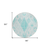 8' Teal Blue Aqua And Ivory Round Moroccan Washable Indoor Outdoor Area Rug