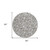 8' Ivory And Gray Round Floral Washable Indoor Outdoor Area Rug