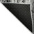 8' X 10' Black And Ivory Striped Washable Indoor Outdoor Area Rug