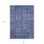 9' X 12' Denim Blue And Sky Blue Patchwork Washable Indoor Outdoor Area Rug