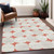8' X 10' Salmon Beige And Ivory Abstract Washable Indoor Outdoor Area Rug