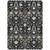 9' X 12' Black Ivory And Gray Oriental Washable Indoor Outdoor Area Rug