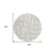 8' Ivory And Beige Round Abstract Washable Indoor Outdoor Area Rug Transitional Style - Ivory, Beige Color